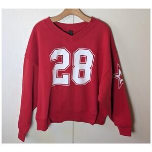 Wild Fable Red V Neck Sweater Jersey XL